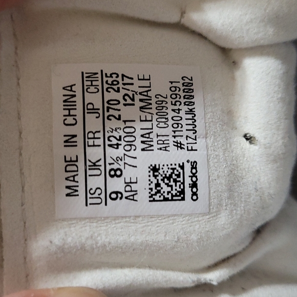 Adidas High Top Crazy Sneakers Size 9 Men's - Picture 9 of 9